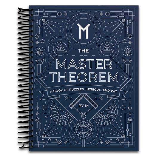 The Master Theorem - A Book of Puzzles, Intrigue and Wit (Spiral bound) Happy Coil spiral bound book