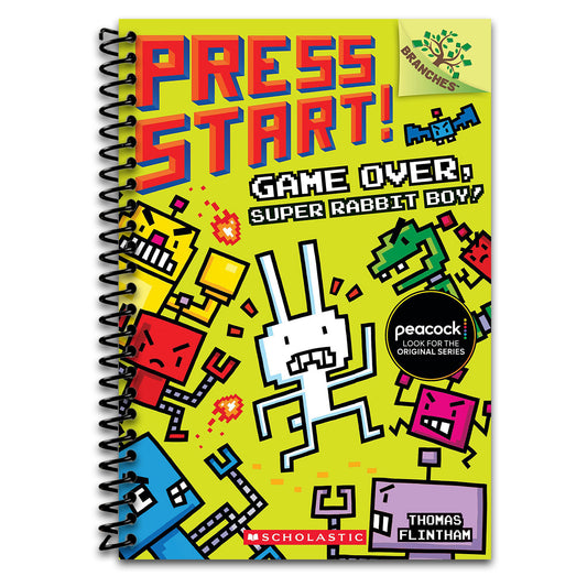 Game Over, Super Rabbit Boy!: A Branches Book (Press Start! #1)  (Spiral bound)