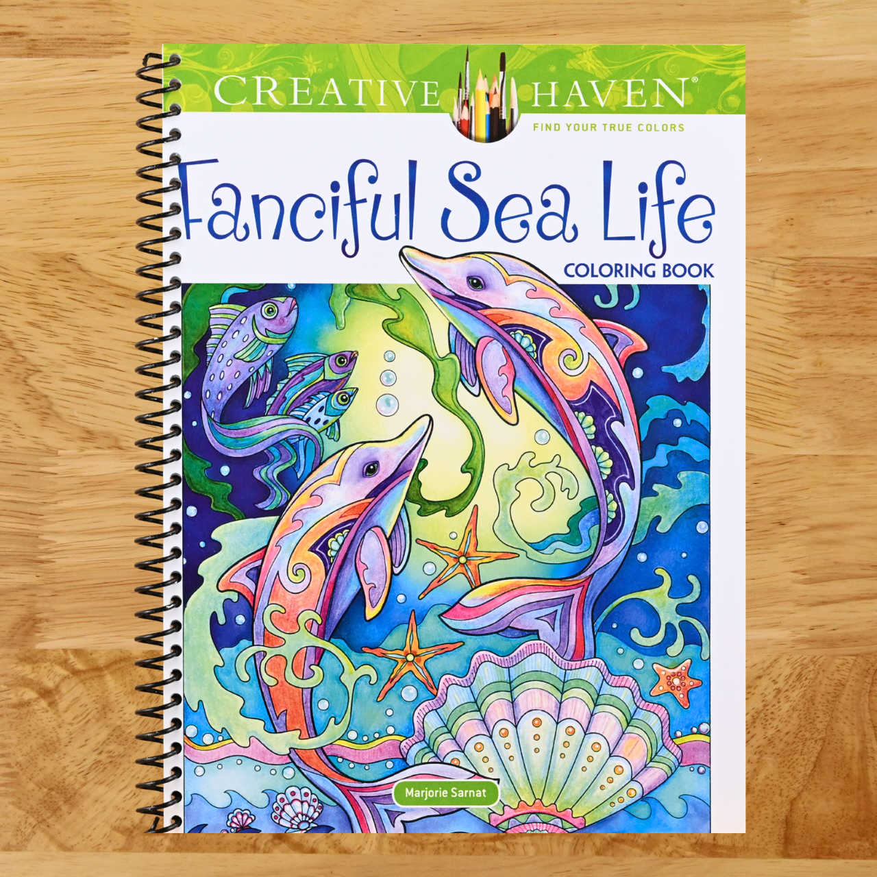 Creative Haven Fanciful Sea Life Coloring Book: Relaxing Illustrations for Adult Colorists (Adult Coloring Books: Sea Life)   (Spiral bound)