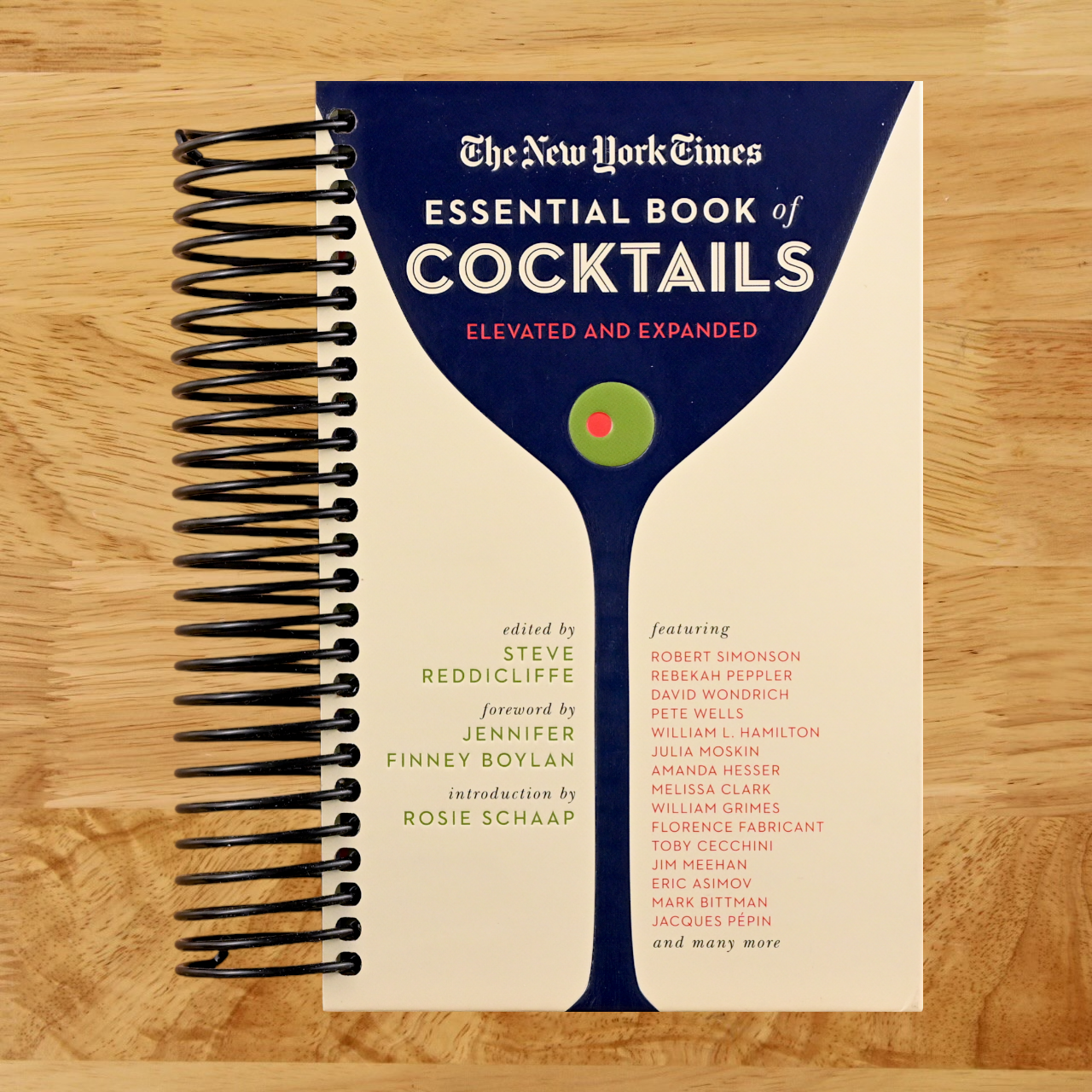 The New York Times Essential Book of Cocktails (Second Edition): Over 400 Classic Drink Recipes With Great Writing from The New York Times (Spiral bound) Happy Coil spiral bound book