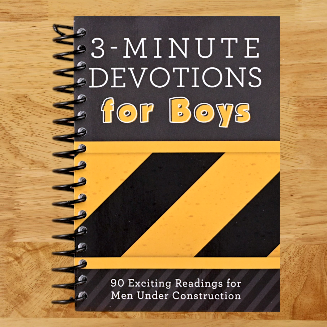 3-Minute Devotions for Boys: 90 Exciting Readings for Men Under Construction   (Spiral bound)