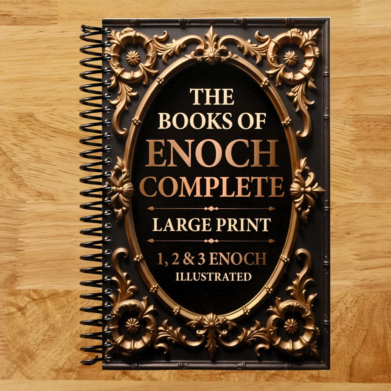 The Books of Enoch Complete LARGE PRINT (Illustrated): 1, 2 & 3 Enoch With Authentic Illustrations, Insightful Introductions and Commentary (Spiral bound) Happy Coil spiral bound book