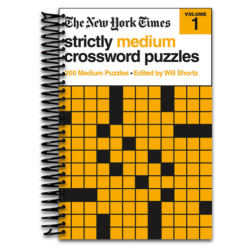 The New York Times Strictly Medium Crossword Puzzles Volume 1: 200 Medium Puzzles (Spiral bound) Happy Coil spiral bound book