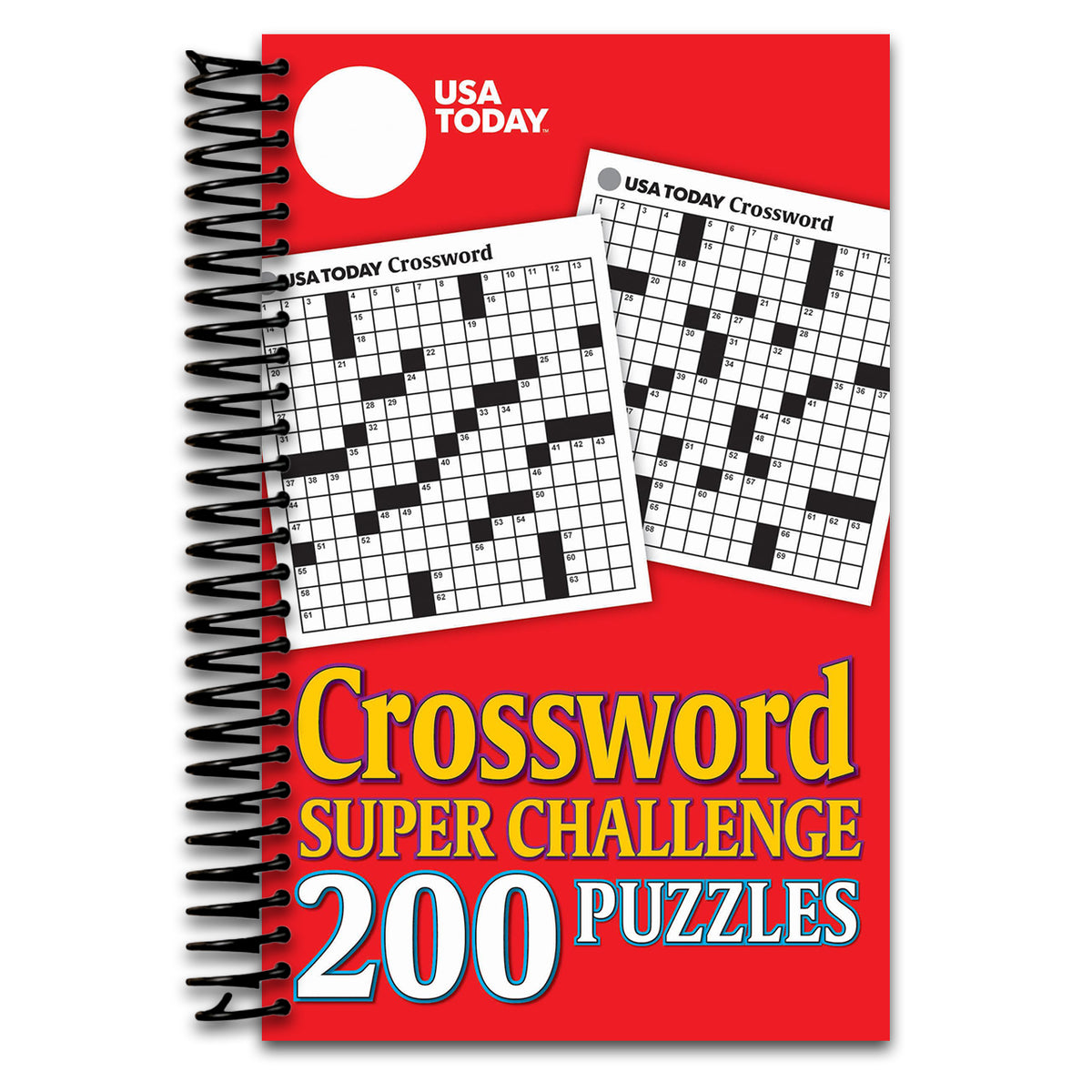 USA TODAY Crossword Super Challenge: 200 Puzzles (USA Today Puzzles) (Volume 25) (Spiral bound) Happy Coil spiral bound book