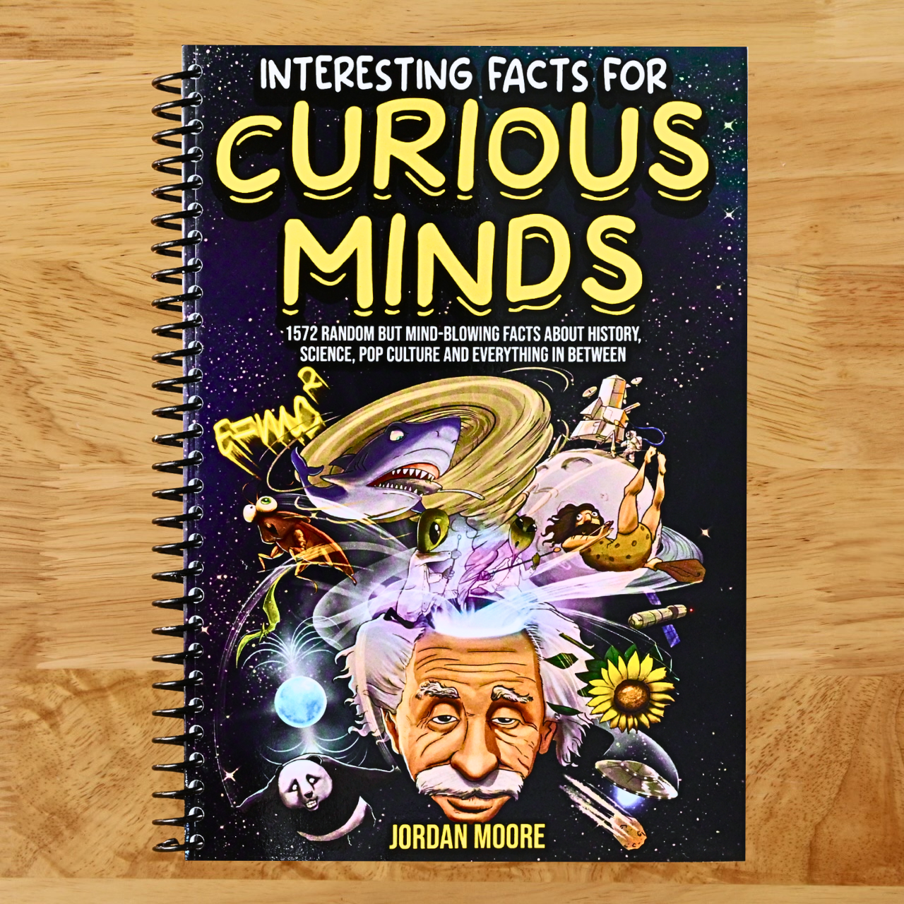 Interesting Facts For Curious Minds: 1572 Random But Mind-Blowing Facts About History, Science, Pop Culture And Everything In Between (Spiral bound) Happy Coil spiral bound book