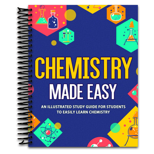 Chemistry Made Easy: An Illustrated Study Guide For Students To Easily Learn Chemistry (Spiral bound) Happy Coil spiral bound book