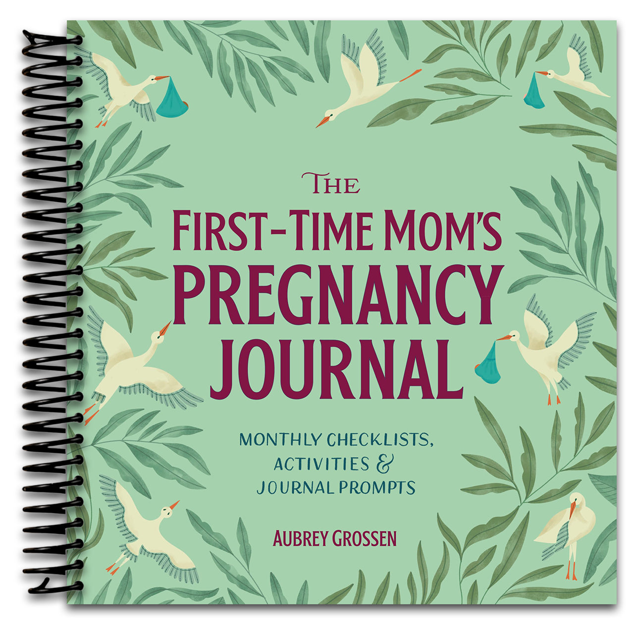 The First-Time Mom's Pregnancy Journal: Monthly Checklists, Activities, & Journal Prompts   (Spiral bound)