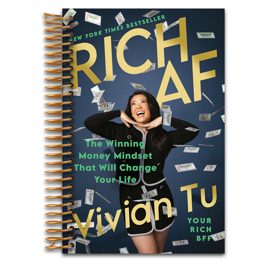 Rich AF: The Winning Money Mindset That Will Change Your Life   (Spiral bound)