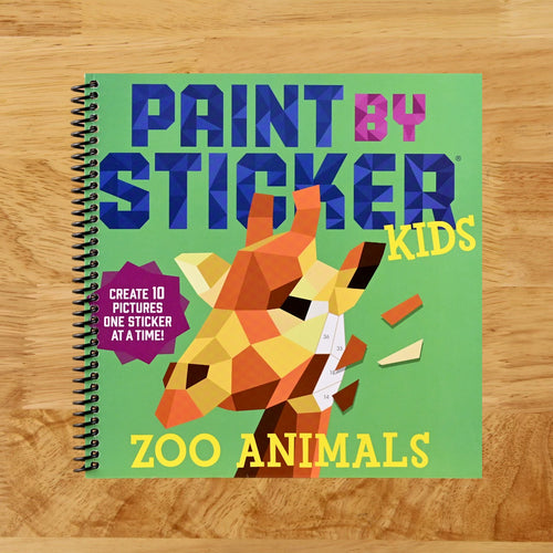 Paint by Sticker Kids: Zoo Animals: Create 10 Pictures One Sticker at a Time!