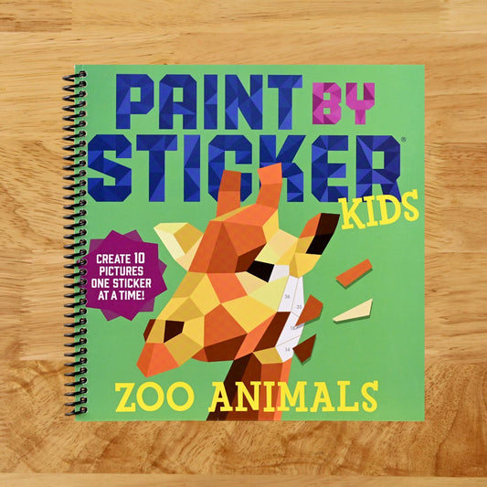 Paint by Sticker Kids: Zoo Animals: Create 10 Pictures One Sticker at a Time!