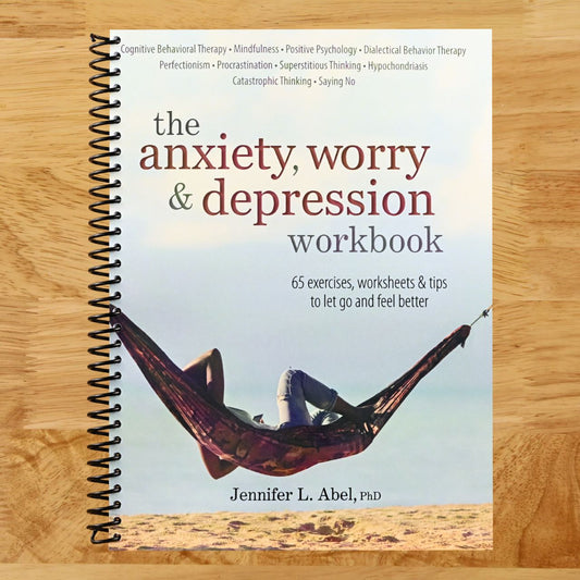 The Anxiety, Worry & Depression Workbook: 65 Exercises, Worksheets & Tips to Improve Mood and Feel Better (Spiral bound) Happy Coil spiral bound book