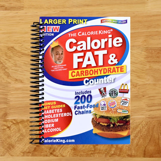 CalorieKing Larger Print Calorie, Fat & Carbohydrate Counter