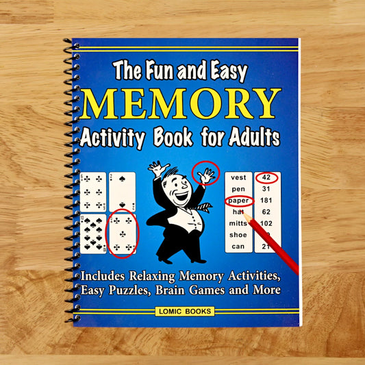 The Fun and Easy Memory Activity Book for Adults: Includes Relaxing Memory Activities, Easy Puzzles, Brain Games and More (Spiral bound) Happy Coil spiral bound book