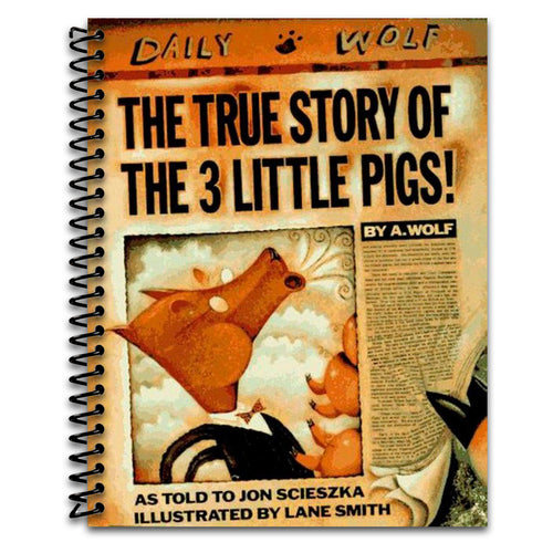 The True Story of the 3 Little Pigs!   (Spiral bound)