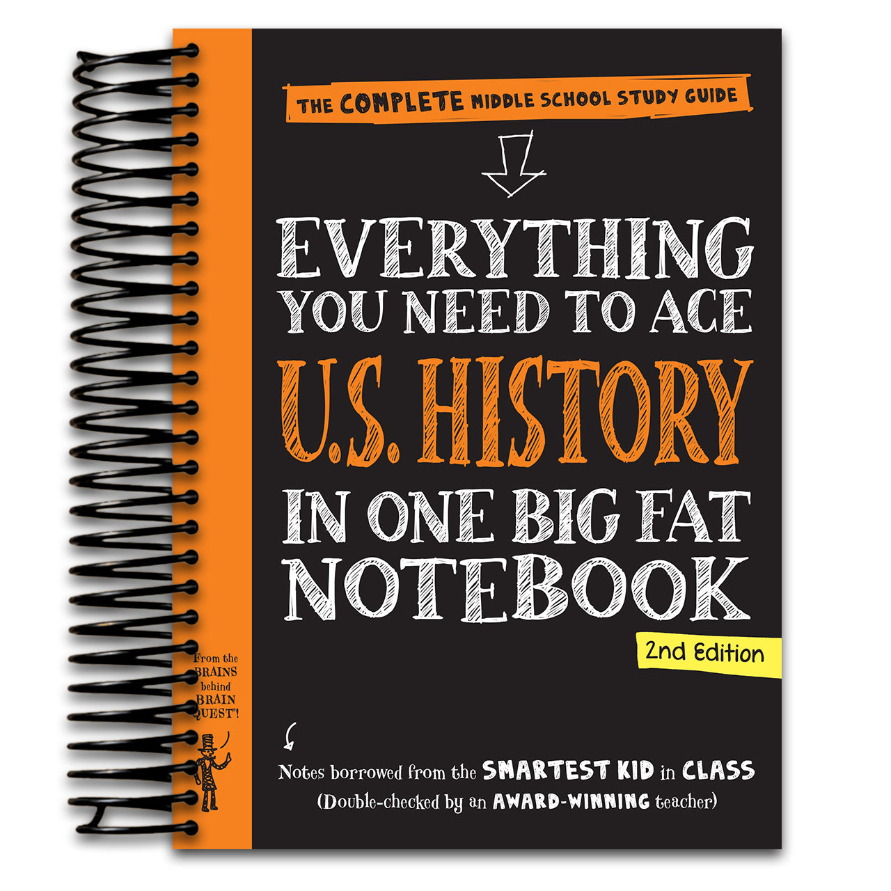 Everything You Need to Ace U.S. History in One Big Fat Notebook, 2nd Edition: The Complete Middle School Study Guide (Spiral bound) Happy Coil spiral bound book