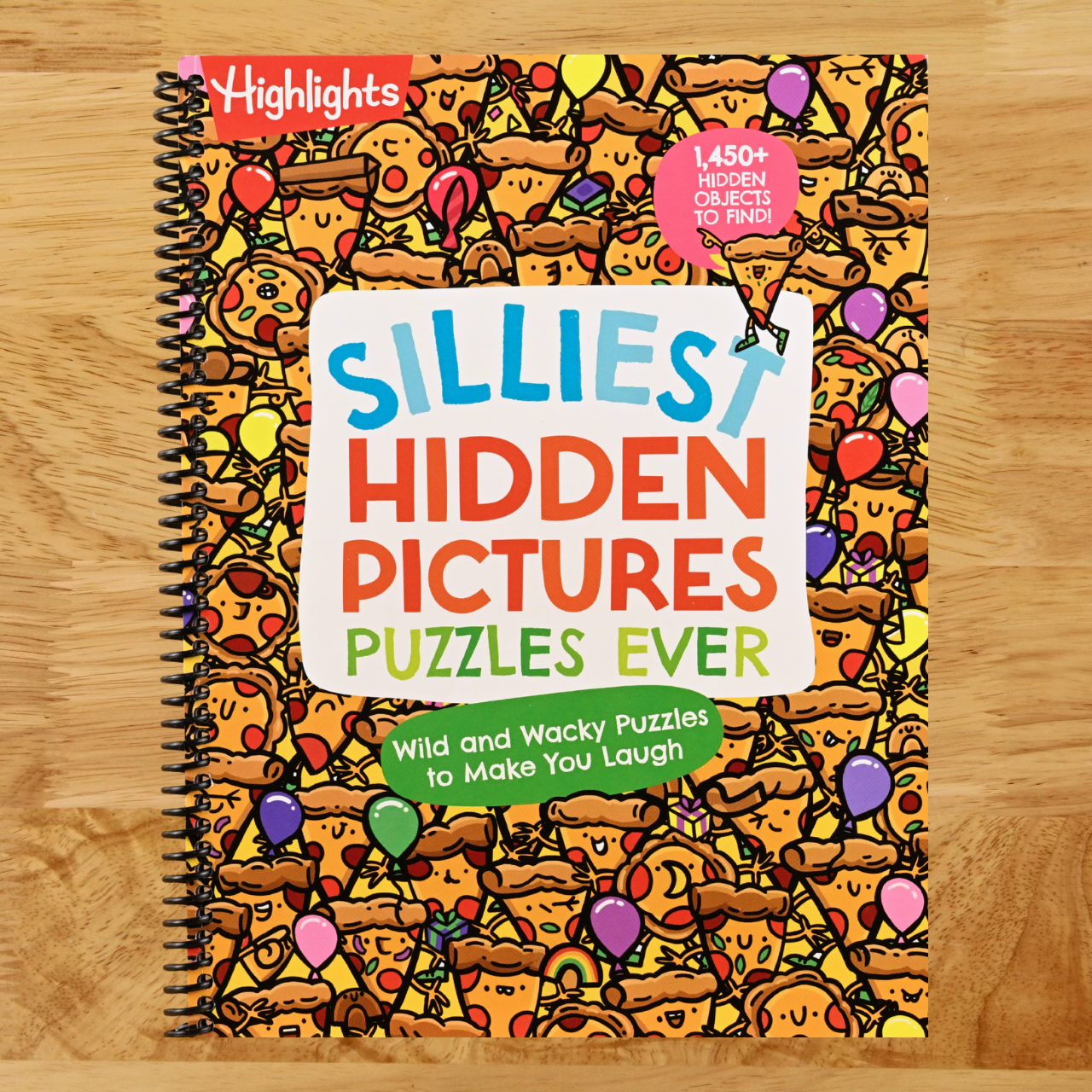 Silliest Hidden Pictures Puzzles Ever: Search-and-Find Book for Kids 6 and Up with Over 1,000 Hidden Objects, Road Trip Games, Silly Jokes and Wacky ... for Hours of Fun (Highlights Hidden Pictures) (Spiral bound) Happy Coil spiral bound book