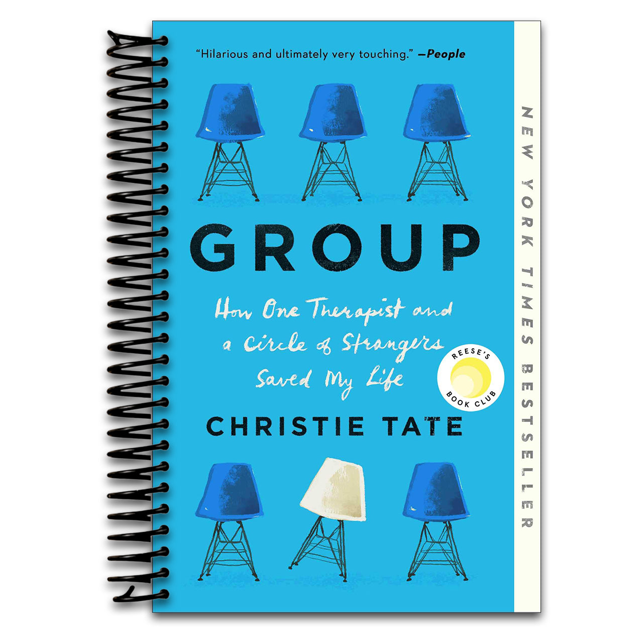 Group: How One Therapist and a Circle of Strangers Saved My Life (Spiral bound) Happy Coil spiral bound book