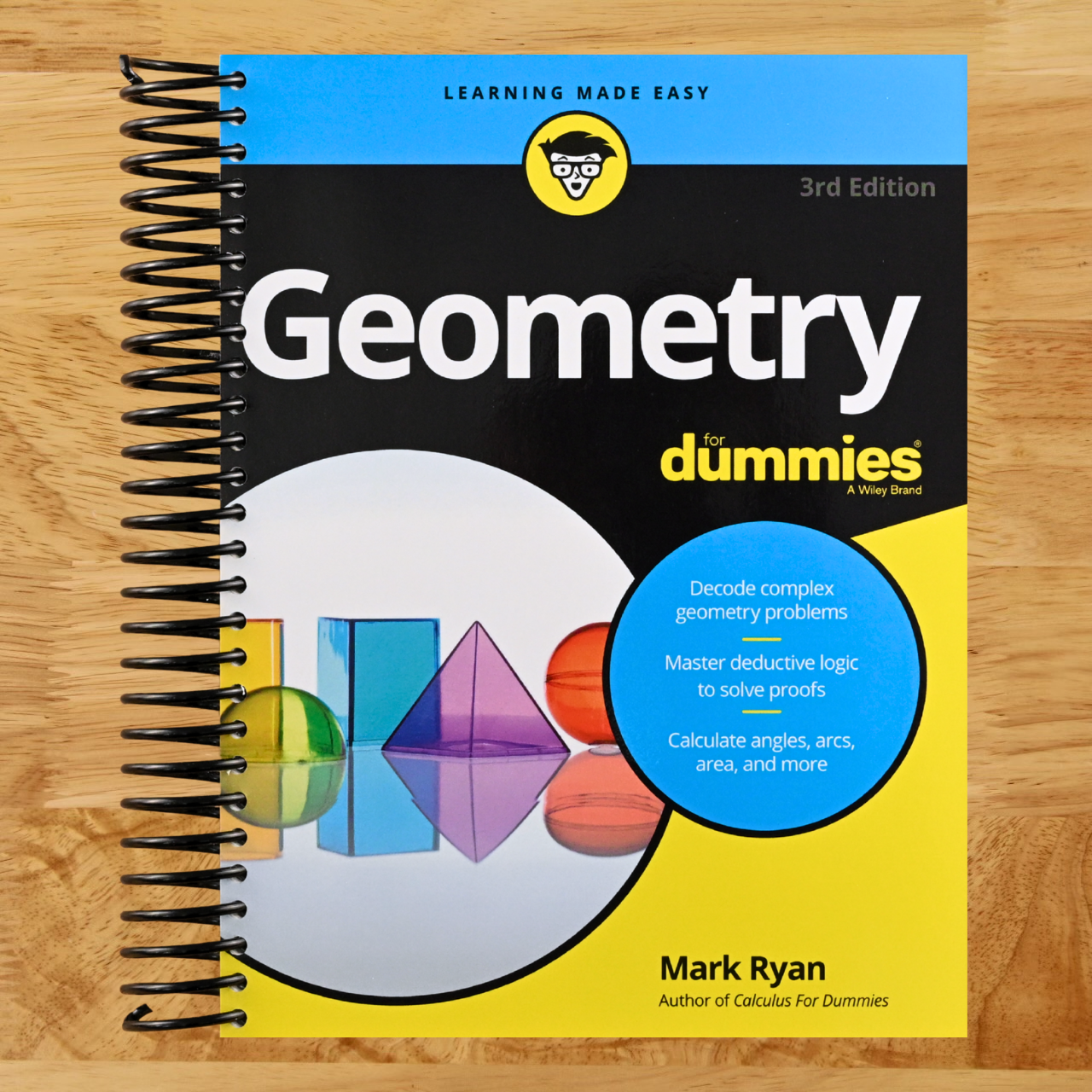 Geometry For Dummies (Spiral bound) Happy Coil spiral bound book