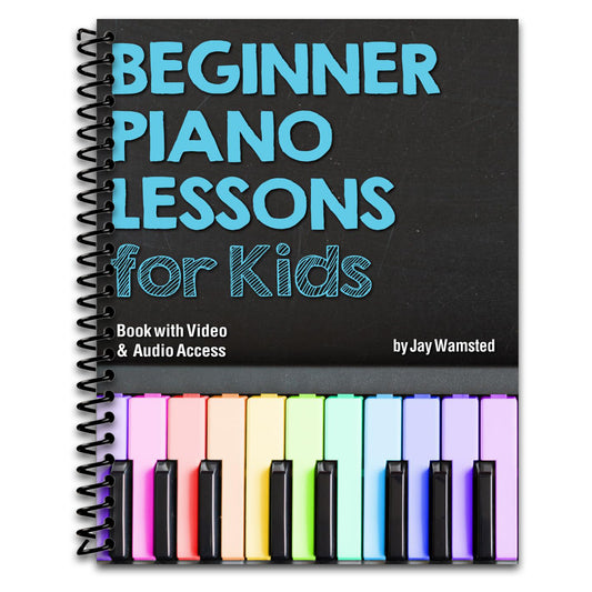 Beginner Piano Lessons for Kids Book: with Online Video & Audio Access