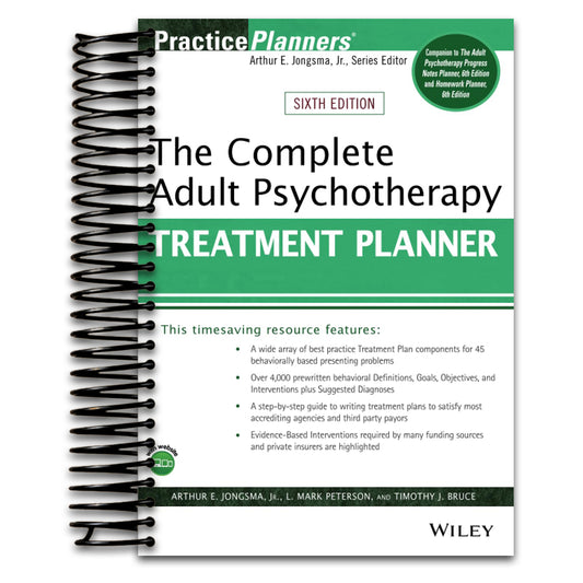 The Complete Adult Psychotherapy Treatment Planner (PracticePlanners)   (Spiral bound)