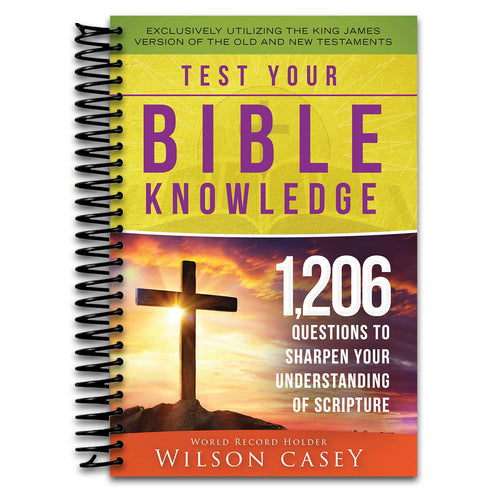Test Your Bible Knowledge: 1,206 Questions to Sharpen Your Understanding of Scripture (Spiral bound) Happy Coil spiral bound book