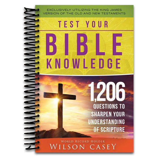 Test Your Bible Knowledge: 1,206 Questions to Sharpen Your Understanding of Scripture (Spiral bound) Happy Coil spiral bound book