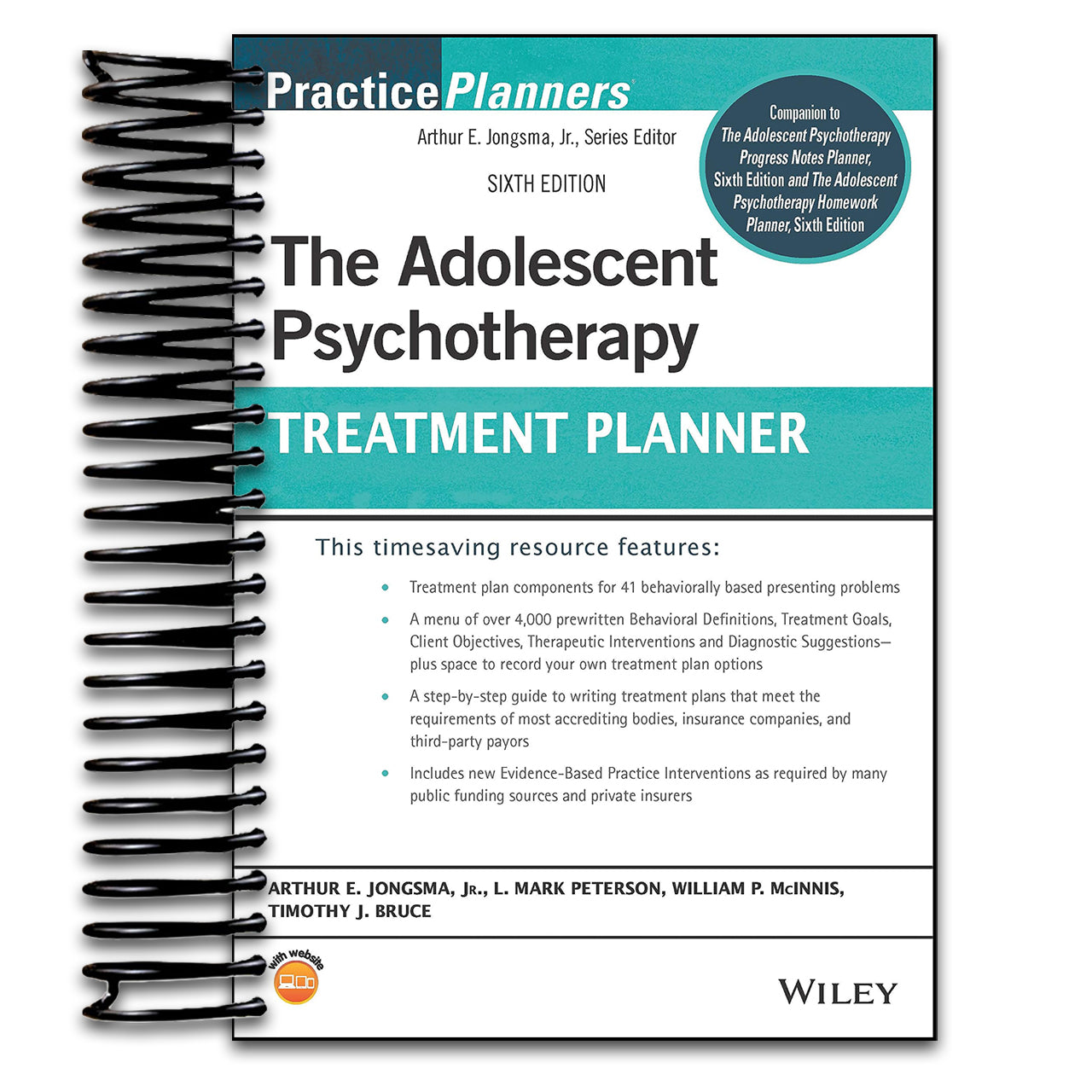 The Adolescent Psychotherapy Treatment Planner (PracticePlanners) (Spiral bound) Happy Coil spiral bound book
