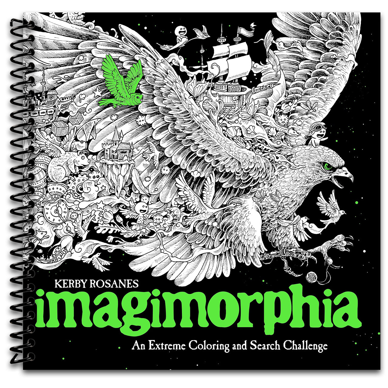 Imagimorphia: An Extreme Coloring and Search Challenge   (Spiral bound)