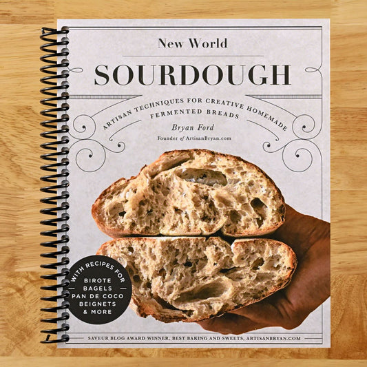 New World Sourdough: Artisan Techniques for Creative Homemade Fermented Breads; With Recipes for Birote, Bagels, Pan de Coco, Beignets, and More (Spiral bound) Happy Coil spiral bound book