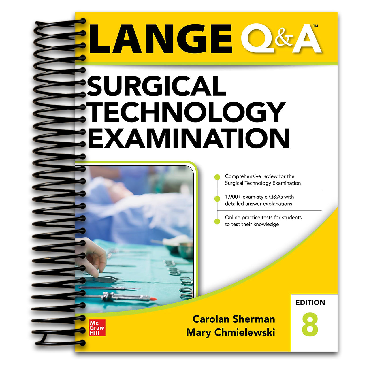 LANGE Q&A Surgical Technology Examination, Eighth Edition (Spiral bound) Happy Coil spiral bound book