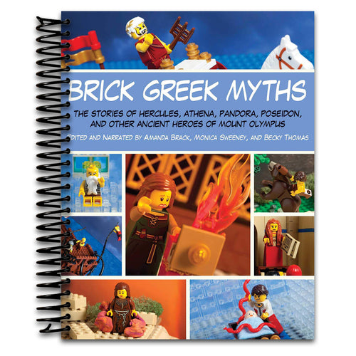 Brick Greek Myths: The Stories of Heracles, Athena, Pandora, Poseidon, and Other Ancient Heroes of Mount Olympus (Spiral bound) Happy Coil spiral bound book