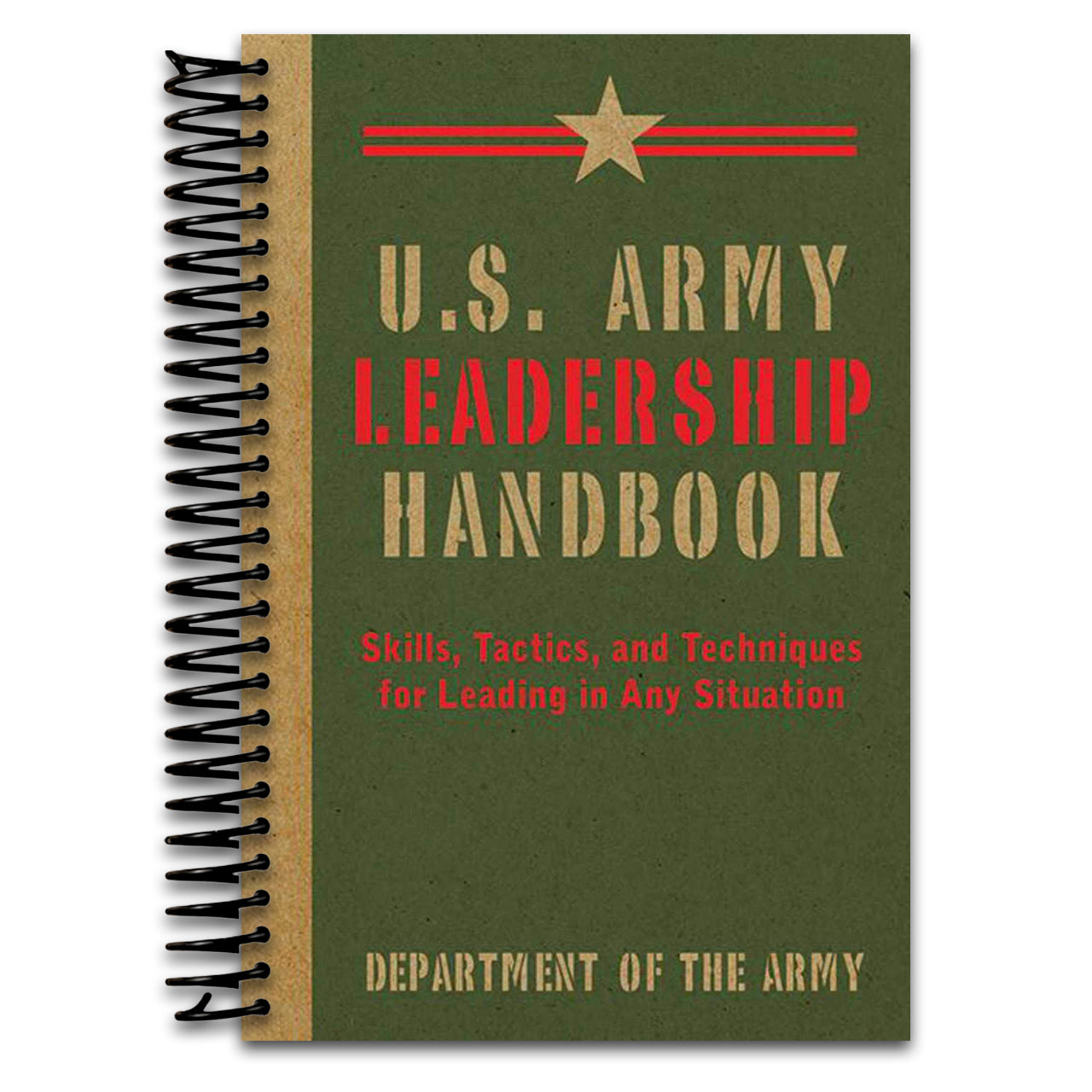 U.S. Army Leadership Handbook: Skills, Tactics, and Techniques for Leading in Any Situation (US Army Survival) (Spiral bound) Happy Coil spiral bound book