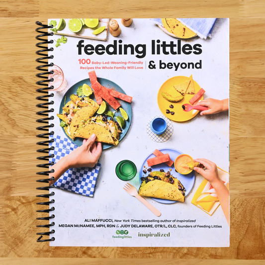 Feeding Littles and Beyond: 100 Baby-Led-Weaning-Friendly Recipes the Whole Family Will Love: A Cookbook (Spiral bound) Happy Coil spiral bound book