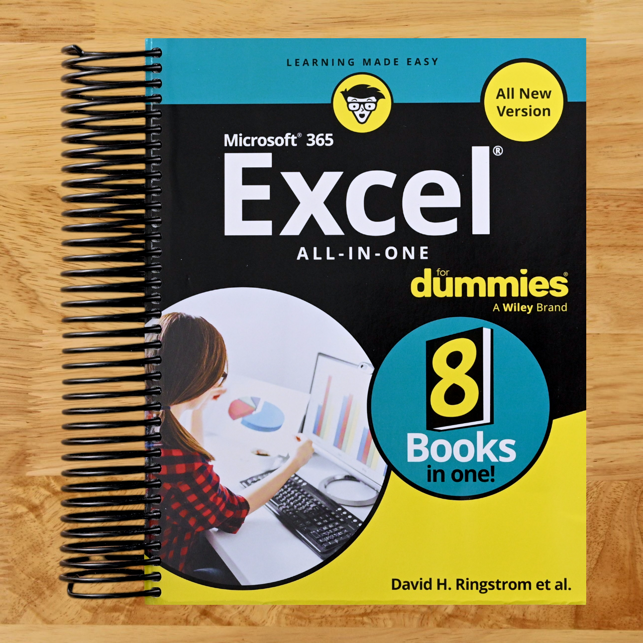 Microsoft 365 Excel All-in-One For Dummies (For Dummies: Learning Made Easy) (Spiral bound) Happy Coil spiral bound book