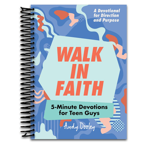 Walk in Faith: 5-Minute Devotions for Teen Guys   (Spiral bound)