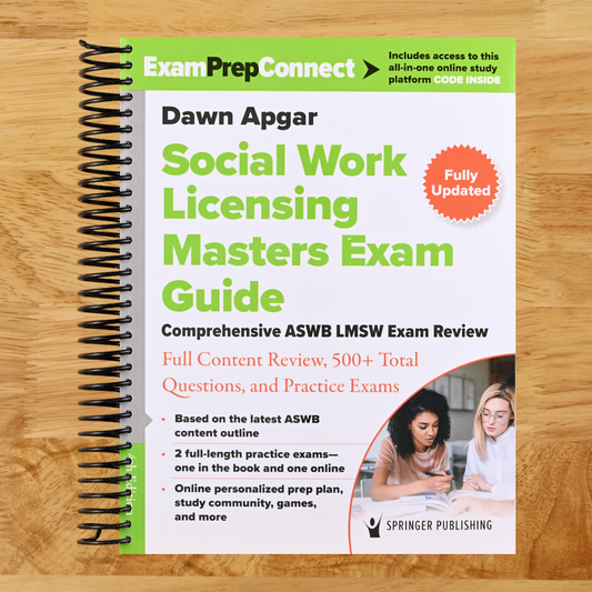 Social Work Licensing Masters Exam Guide: Comprehensive ASWB LMSW Exam Review with Full Content Review, 500+ Total Questions, and Practice Exams (Spiral bound) Happy Coil spiral bound book