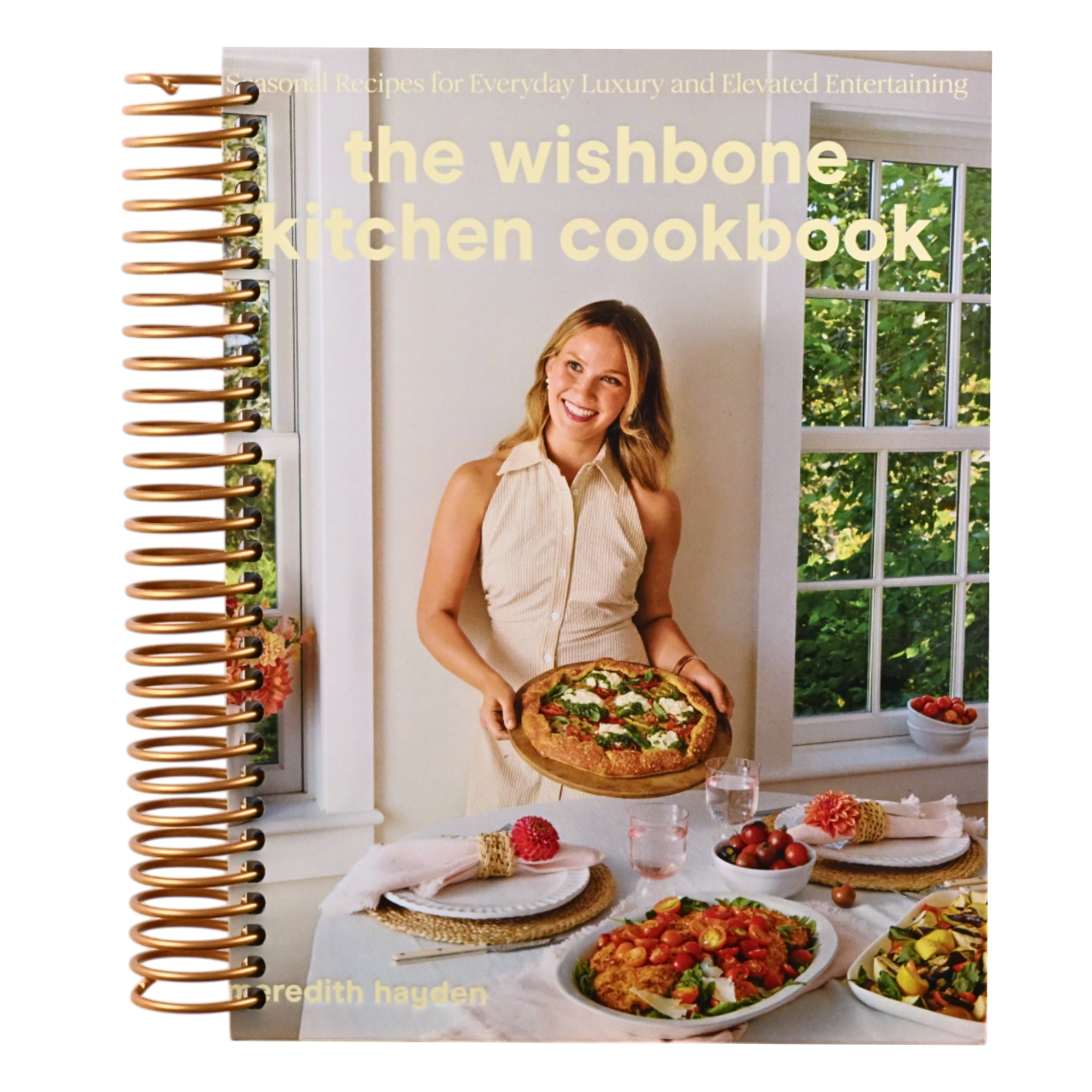 The Wishbone Kitchen Cookbook: Seasonal Recipes for Everyday Luxury and Elevated Entertaining (Spiral bound) Happy Coil spiral bound book