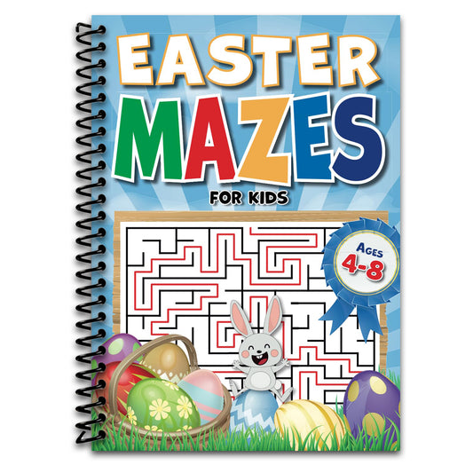 Easter Mazes For Kids Ages 4-8: 90+ Mazes over 3 Difficulty Levels. Best Kids Easter Basket Stuffers. Fun Maze Book For Kids 4-6, 6-8 (Easter Basket Stuffers For Kids)