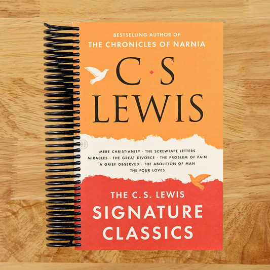 The C. S. Lewis Signature Classics: An Anthology of 8 C. S. Lewis Titles: Mere Christianity, The Screwtape Letters, Miracles, The Great Divorce, The ... The Abolition of Man, and The Four Loves (Spiral bound) Happy Coil spiral bound book