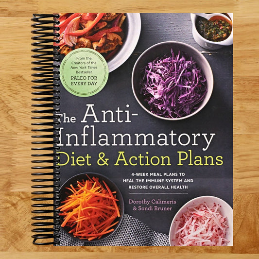 The Anti-Inflammatory Diet & Action Plans: 4-Week Meal Plans to Heal the Immune System and Restore Overall Health (Spiral bound) Happy Coil spiral bound book