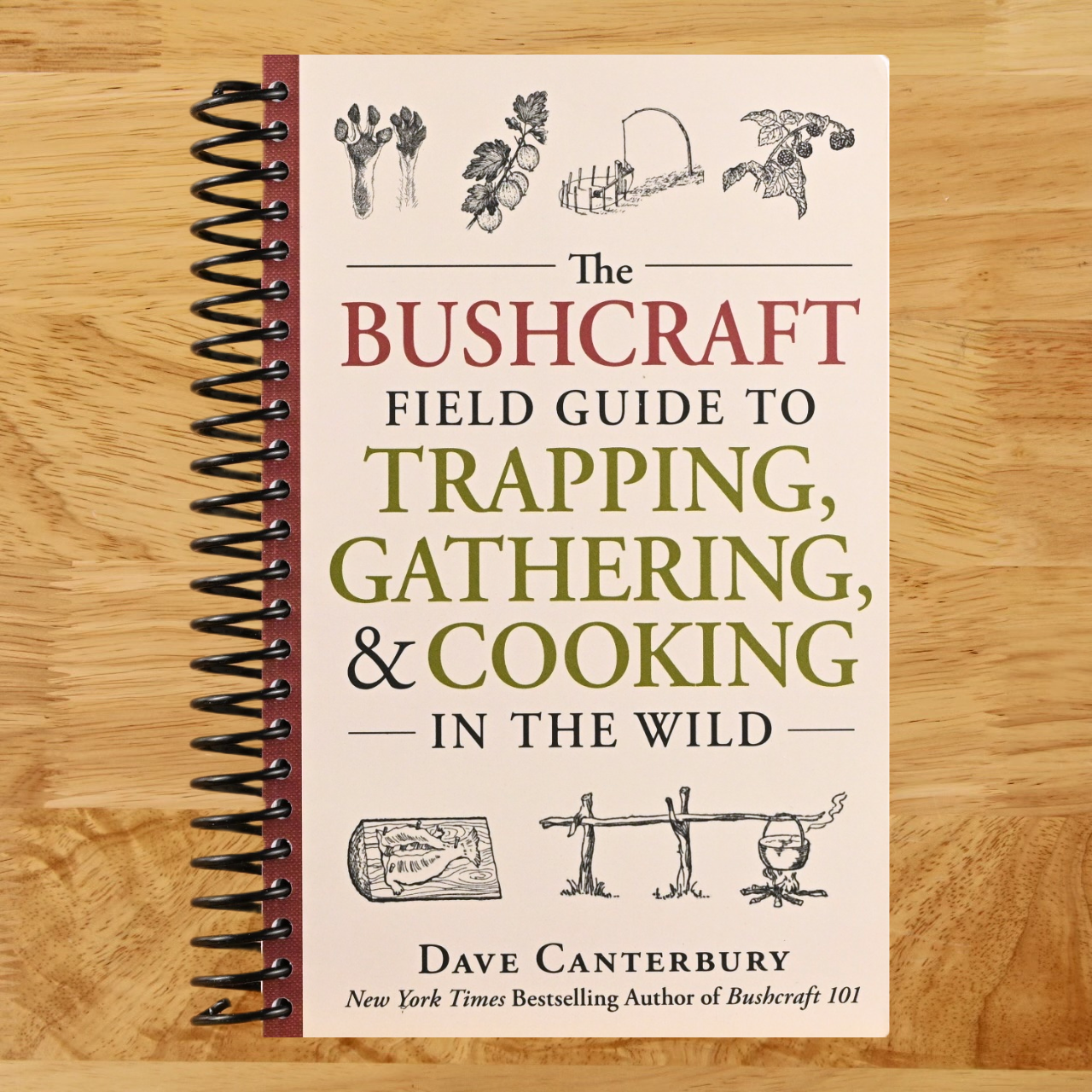 The Bushcraft Field Guide to Trapping, Gathering, and Cooking in the Wild (Bushcraft Survival Skills Series) (Spiral bound) Happy Coil spiral bound book