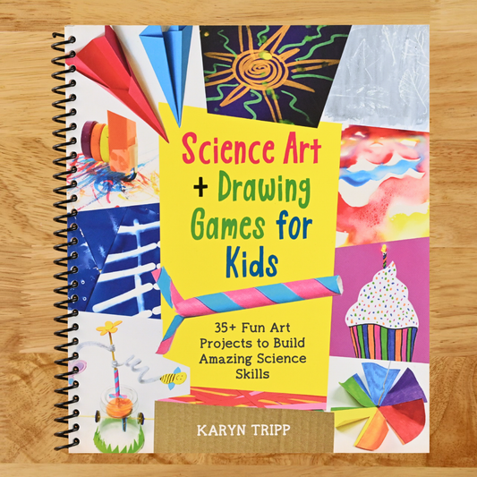 Science Art and Drawing Games for Kids: 35+ Fun Art Projects to Build Amazing Science Skills   (Spiral bound)