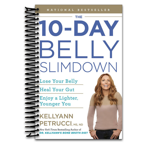 The 10-Day Belly Slimdown: Lose Your Belly, Heal Your Gut, Enjoy a Lighter, Younger You   (Spiral bound)