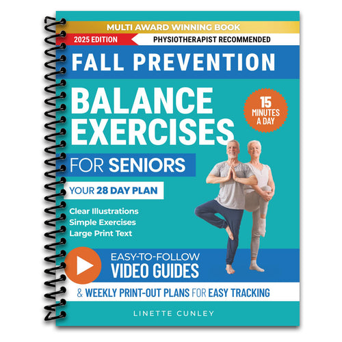 Fall Prevention Balance Exercises For Seniors: Your 28 Day Plan With 100+ Illustrations, Simple Exercises & Large Print Text For Core Strength and Stability In 15-Minutes a Day. (Workout Books)