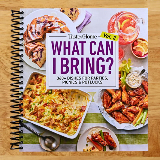 Taste of Home What Can I Bring? Vol. 2: 300 Plus Recipes for Potlucks Bake Sales and Gatherings (Taste of Home Entertaining & Potluck) (Spiral bound) Happy Coil spiral bound book