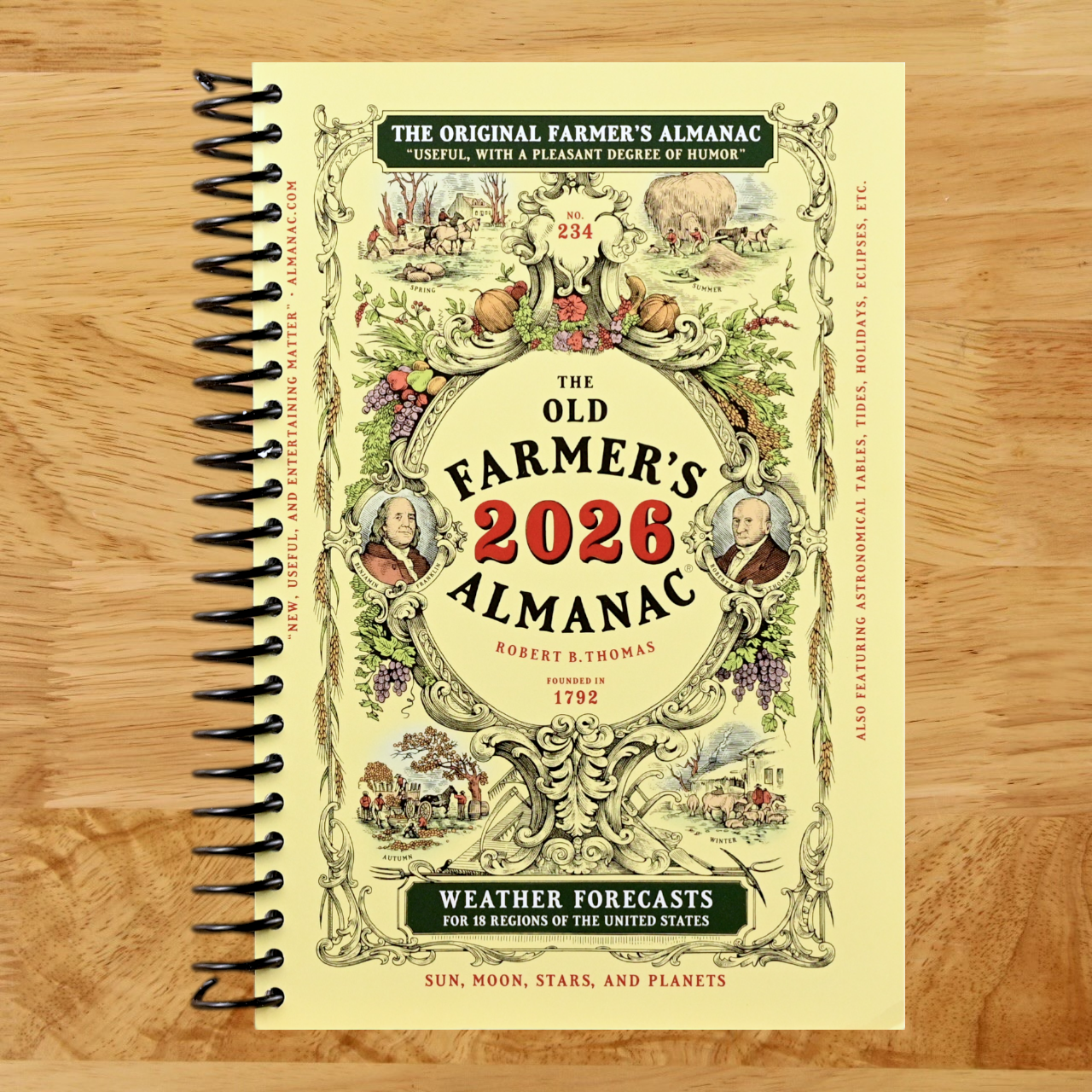 The 2026 Old Farmer's Almanac Trade Edition: The Beloved and Bestselling Annual Collection of Weather Forecasts and Useful Information   (Spiral bound)
