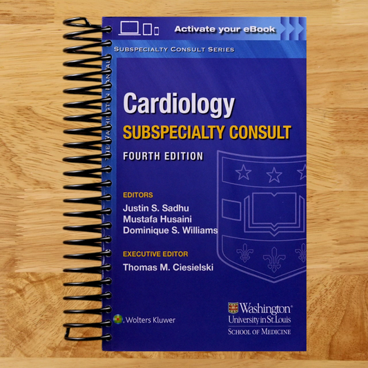The Washington Manual Cardiology Subspecialty Consult (The Washington Manual Subspecialty Consult Series) (Spiral bound) Happy Coil spiral bound book