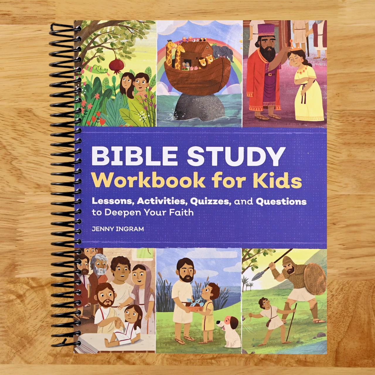 Bible Study Workbook for Kids: Lessons, Activities, Quizzes, and Questions to Deepen Your Faith (Bible Study Activity Books) (Spiral bound) Happy Coil spiral bound book