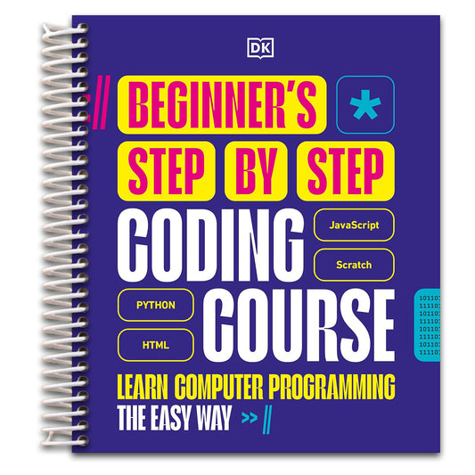 Beginner's Step-by-Step Coding Course: Learn Computer Programming the Easy Way (DK Complete Courses) (Spiral bound) Happy Coil spiral bound book