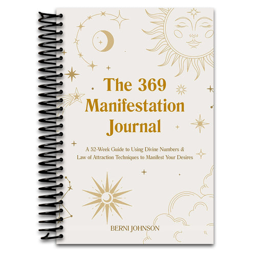 The 369 Manifestation Journal: A 52-Week Guide to Using Divine Numbers and Law of Attraction Techniques to Manifest Your Desires (Spiral bound) Happy Coil spiral bound book